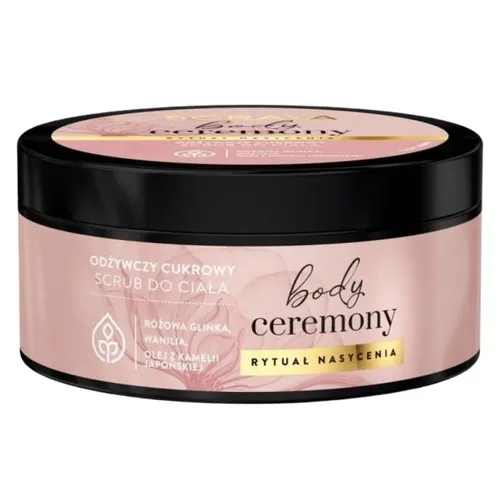 SORAYA BODY CEREMONY Odżywczy cukrowy Scrub do ciała Różowa glinka 200 g