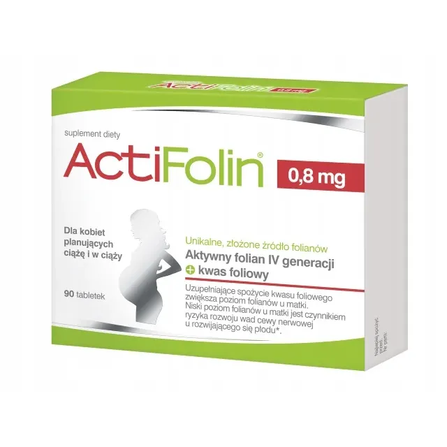 ACTIFOLIN 0,8 mg 90 tabletek