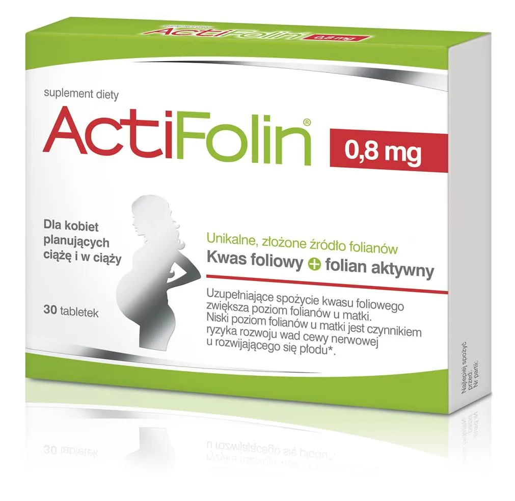 ACTIFOLIN 0,8 mg 30 tabletek