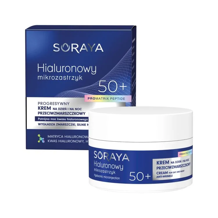 SORAYA Progresywny krem przeciwzmarszczkowy 50+ na dzień i na noc 50 ml