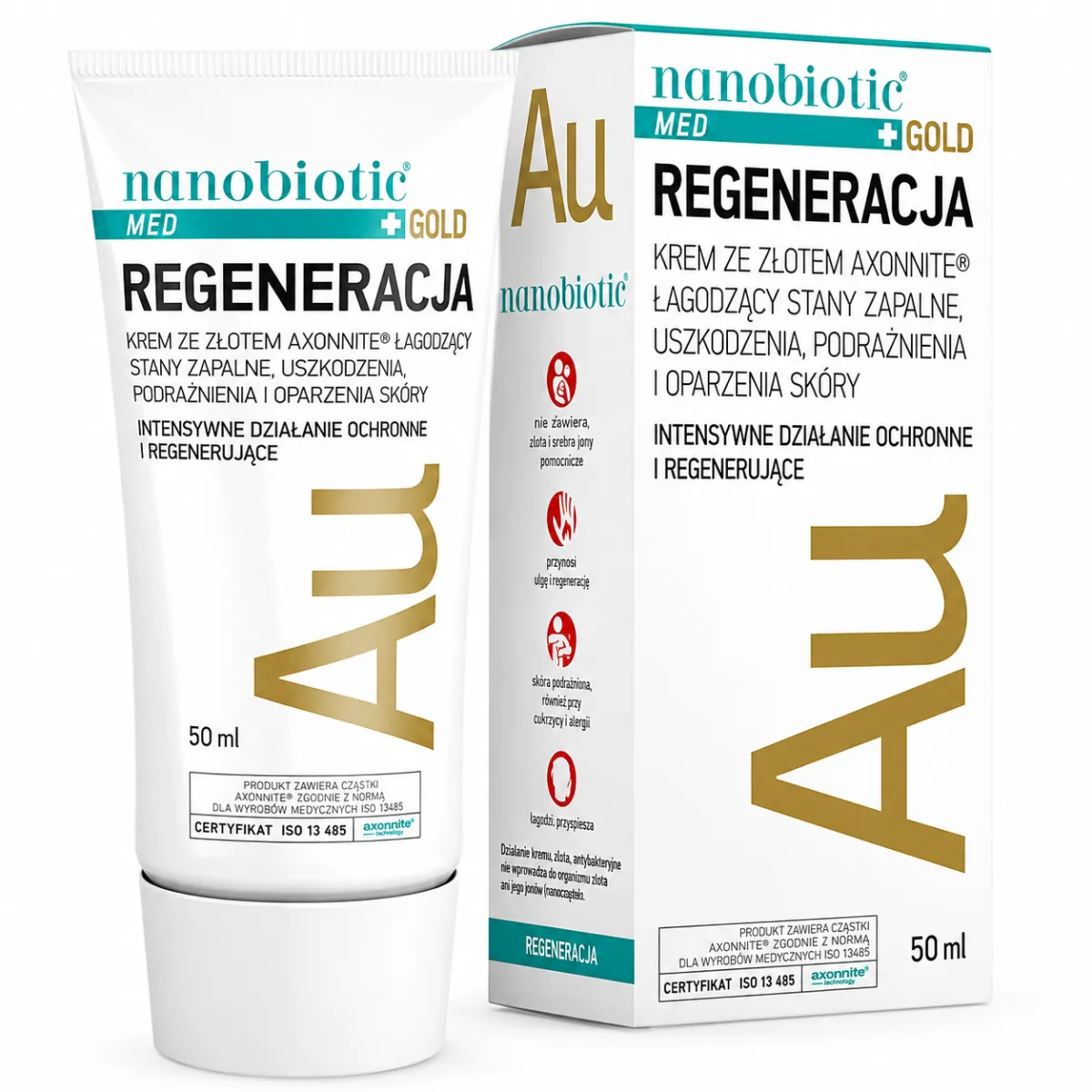NANOBIOTIC MED GOLD REGENERACJA KREM 50 ml