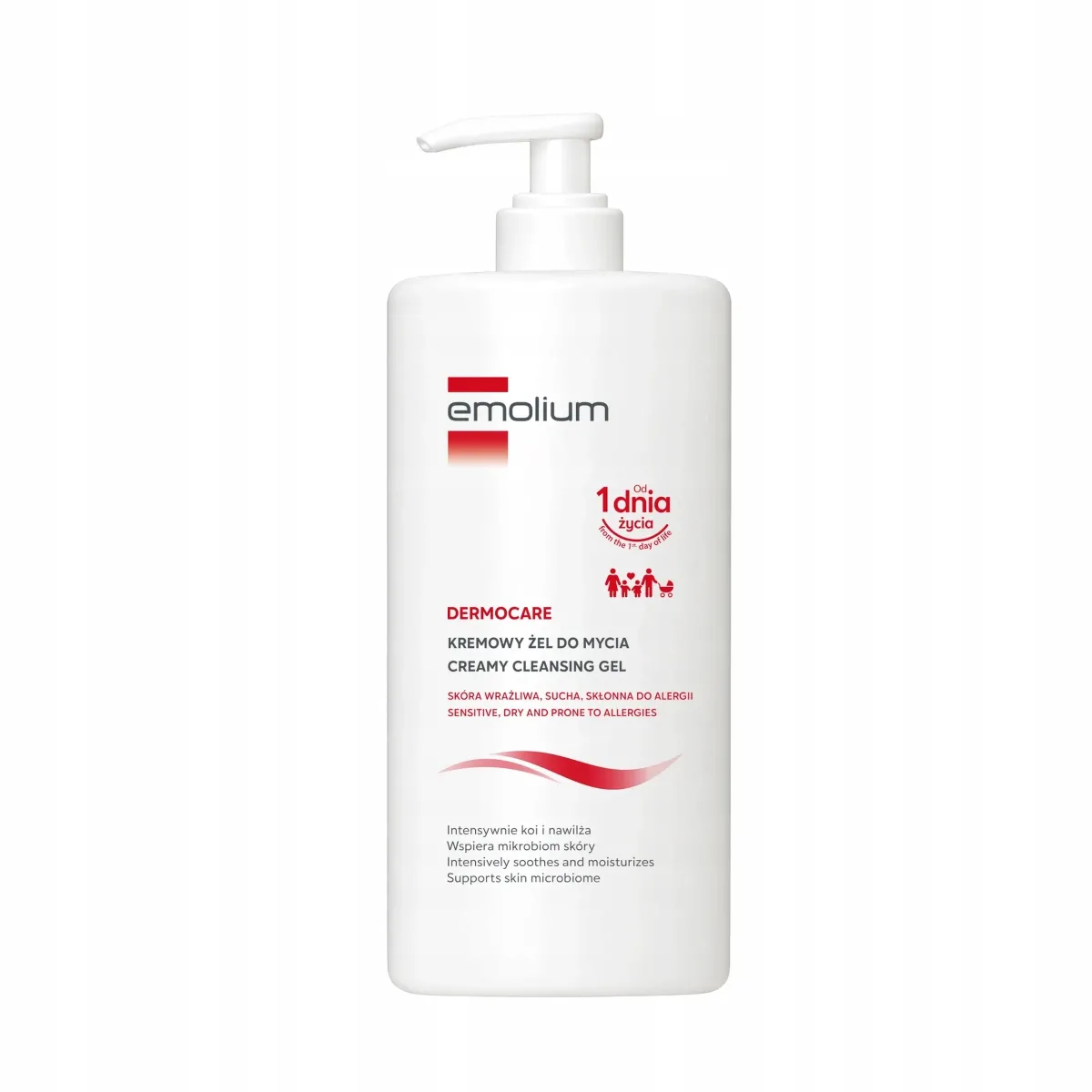 EMOLIUM DERMOCARE Żel do mycia kremowy 750 ml
