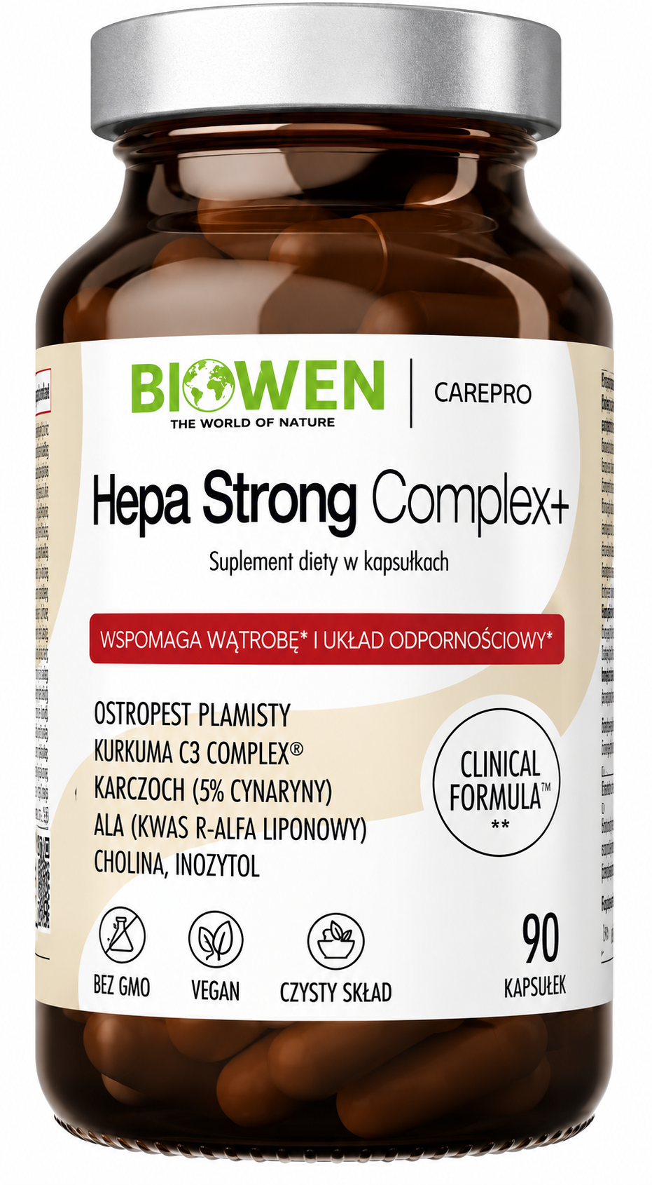 BIOWEN HEPA STRONG COMPLEX+ 90 kapsułek