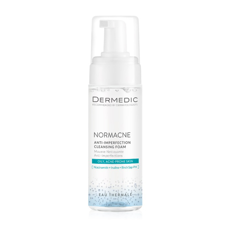 DERMEDIC NORMACNE OCZYSZCZAJĄCA PIANKA PRZECIW NIEDOSKONAŁOŚCIOM 170 ml