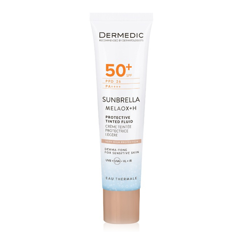 DERMEDIC SUNBRELLA TONUJĄCY, LEKKI KREM OCHRONNY SPF 50+ PPD 26 40 ml