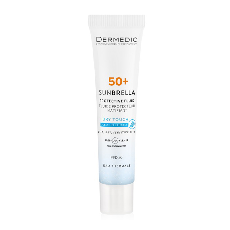 DERMEDIC SUNBRELLA MATUJĄCY KREM OCHRONNY SPF 50+ PPD 30 40 ml