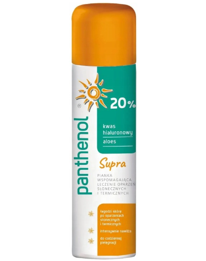 PANTHEHOL 20% SUPRA PIANKA NAWILŻAJĄCO-ŁAGODZĄCA 150 ml