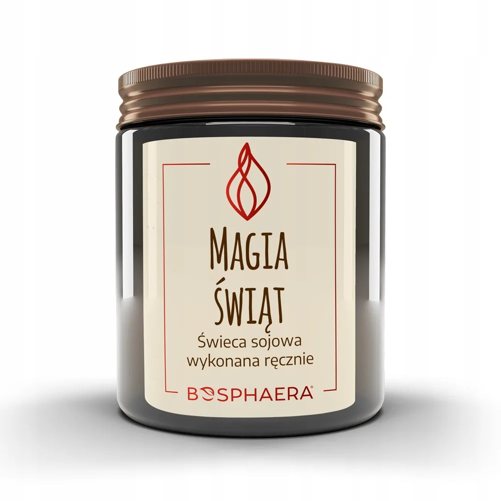 BOSPHAERA SOJOWA ŚWIECA ZAPACHOWA MAGIA ŚWIĄT 190 g