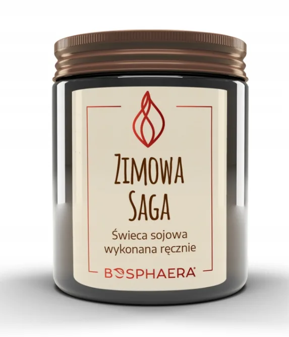 BOSPHAERA SOJOWA ŚWIECA ZAPACHOWA ZIMOWA SAGA 190 g