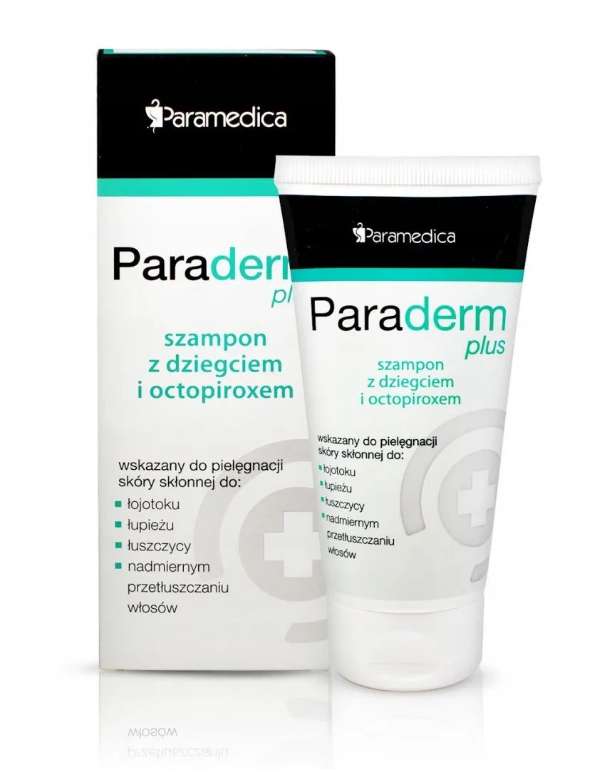 PARADERM PLUS SZAMPON Z DZIEGCIEM I OCTOPIROXEM 150 g