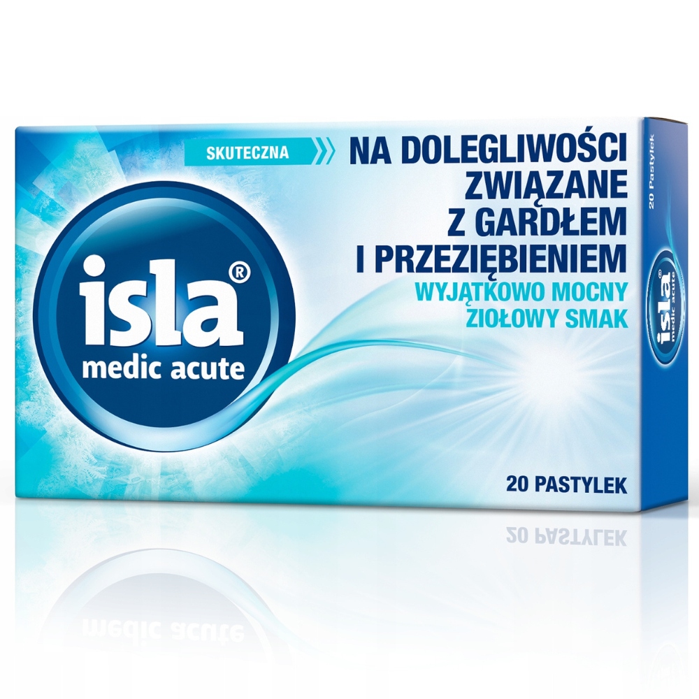 ISLA MEDIC ACUTE 20 pastylek do ssania o smaku ziołowym