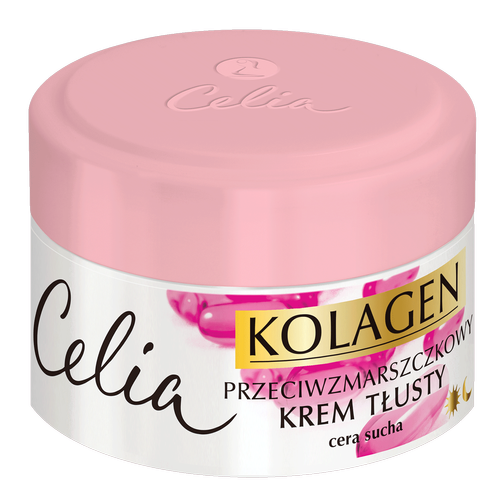 Celia Kolagen Przeciwzmarszczkowy Krem Tłusty z Witaminami A i E Dzień/Noc 50 ml