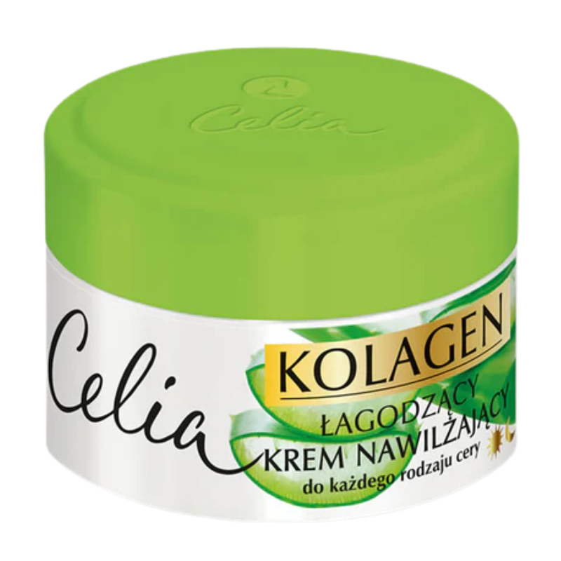 Celia Kolagen Łagodzący Krem Nawilżający do Twarzy z Aloesem 50ml