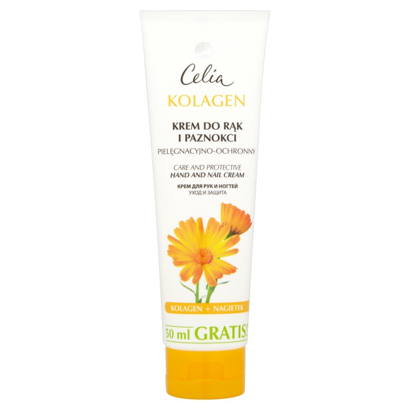 Celia Kolagen Krem do Rąk i Paznokci Pielęgnacyjno Ochronny 125 ml
