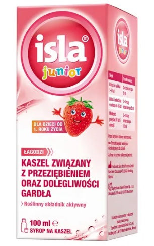 ISLA JUNIOR SYROP 100 ml smak truskawkowy