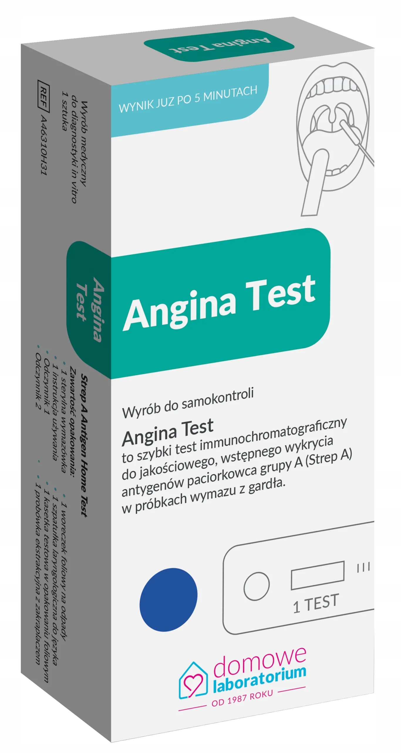ANGINA TEST 1 sztuka
