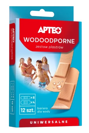 APTEO WODOODPORNE ZESTAW PLASTRÓW 12 sztuk