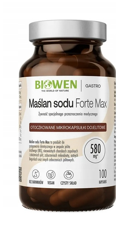 BIOWEN MAŚLAN SODU 580 mg 100 kapsułek