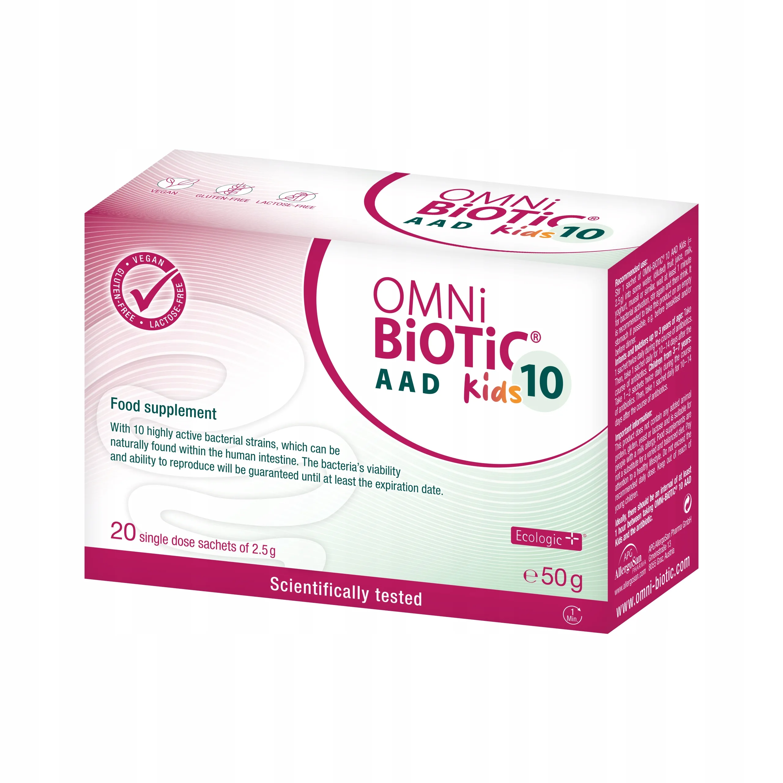 OMNi-BiOTiC 10 AAD KIDS 20 saszetek