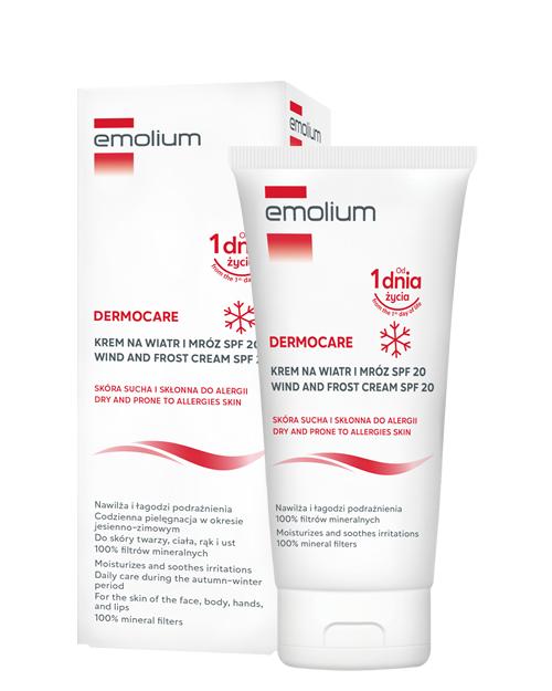 EMOLIUM DERMOCARE KREM NA WIATR I MRÓZ SPF 20 75 ml