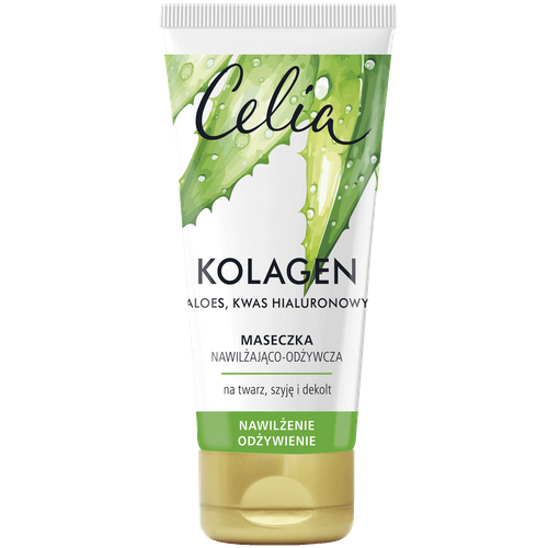 CELIA Kolagen Maseczka do twarzy nawilżająco-odżywcza Aloes 60 ml
