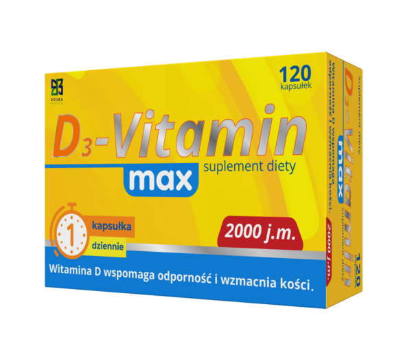 D3-VITAMIN MAX 120 kapsułek