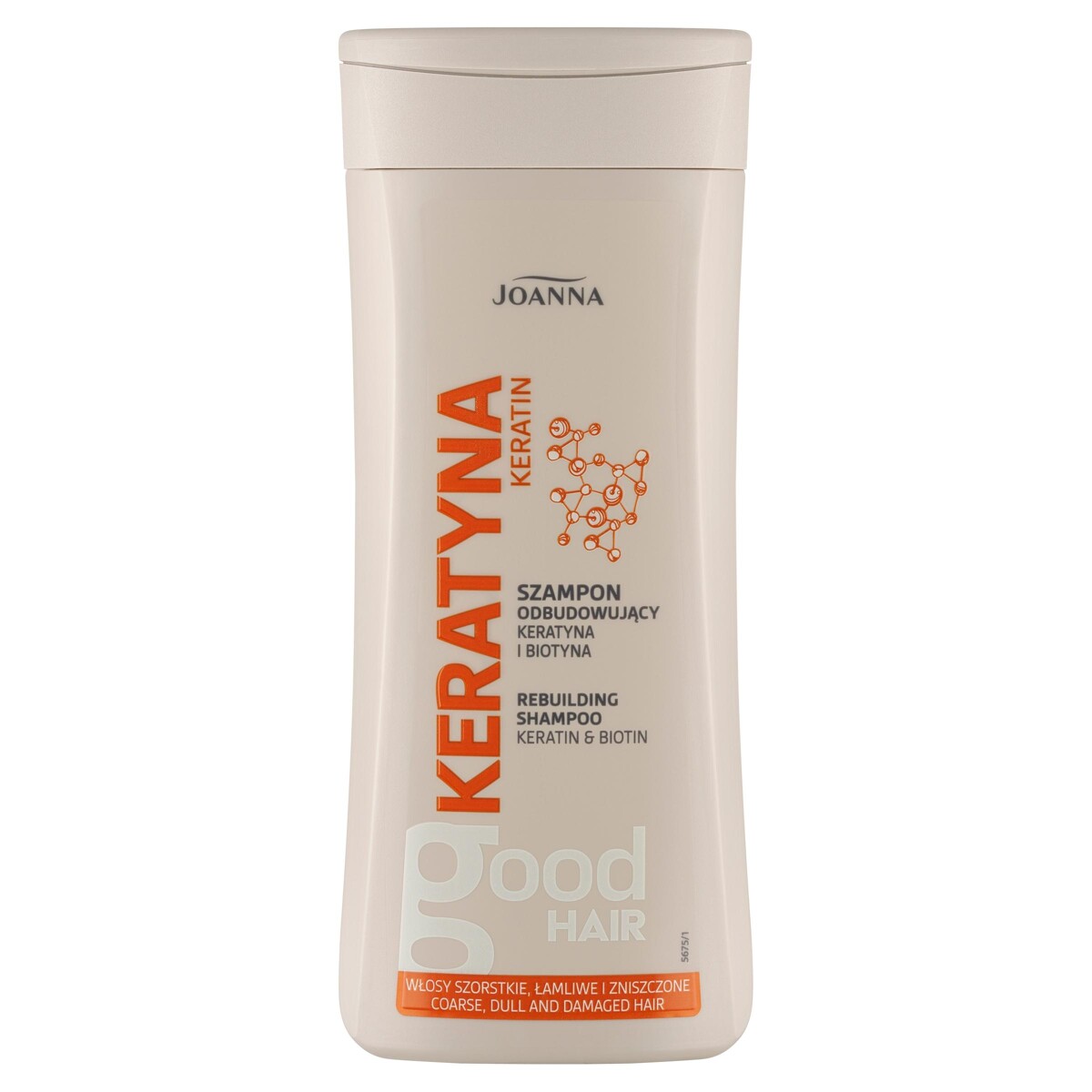 JOANNA KERATYNA SZAMPON ODBUDOWUJĄCY KERATYNA I BIOTYNA 200 ml