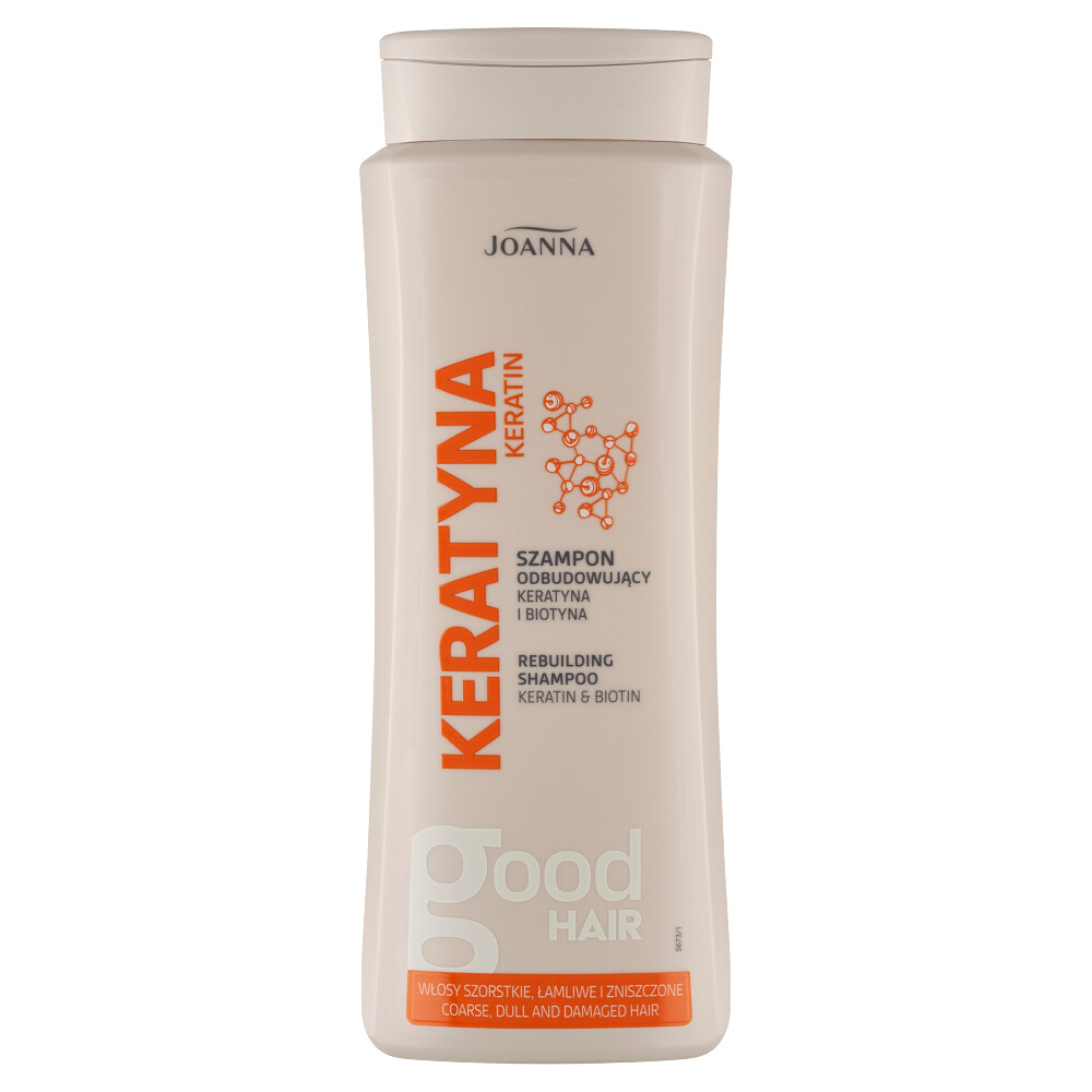JOANNA KERATYNA SZAMPON ODBUDOWUJĄCY KERATYNA I BIOTYNA 400 ml