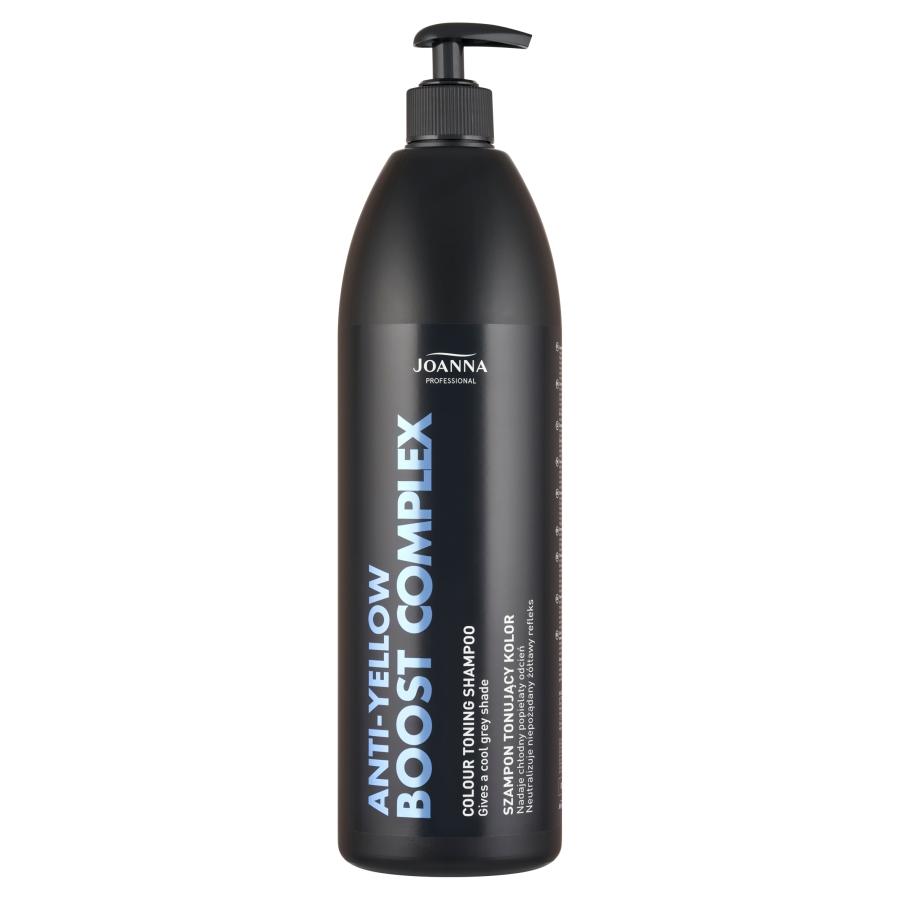 JOANNA PROFESSIONAL ANTI-YELLOW BOOST COMPLEX SZAMPON TONUJĄCY KOLOR POPIELATY 1000 ml