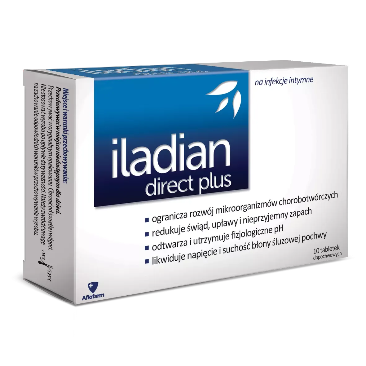 ILADIAN DIRECT PLUS 10 tabletek dopochwowych