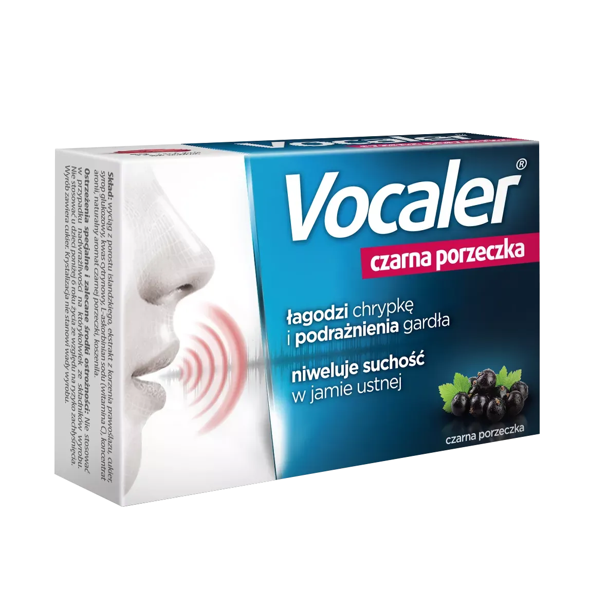 VOCALER CZARNA PORZECZKA 12 pastylek do ssania