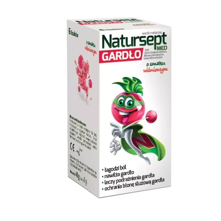 NATURSEPT GARDŁO LIZAKI O SMAKU WIŚNIOWYM 6 sztuk