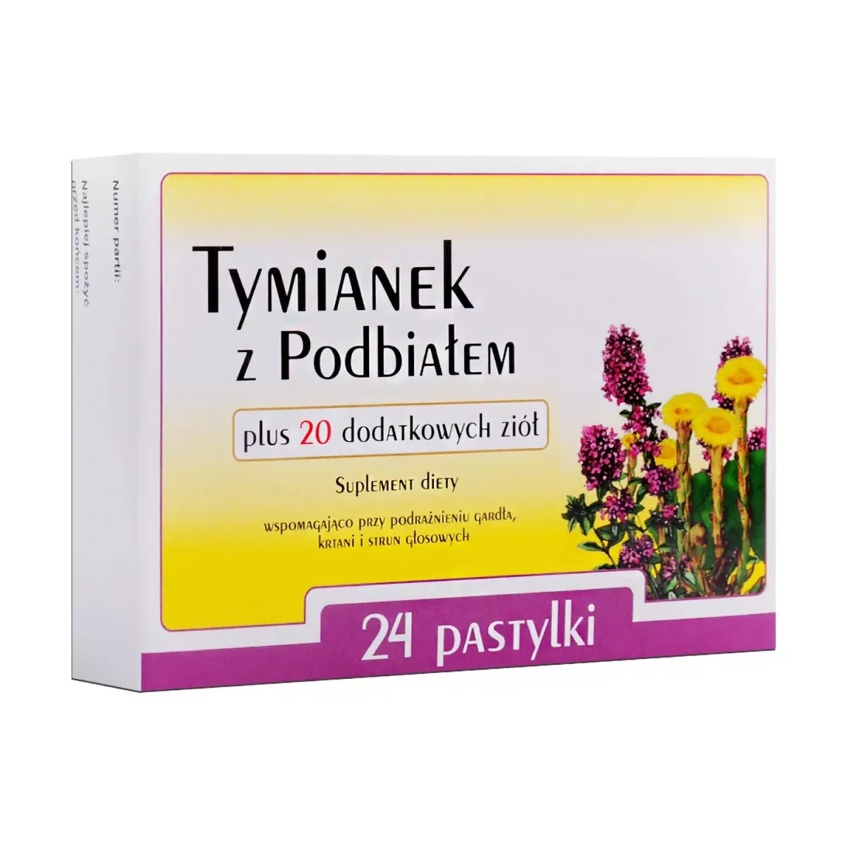 TYMIANEK Z PODBIAŁEM 24 pastylki