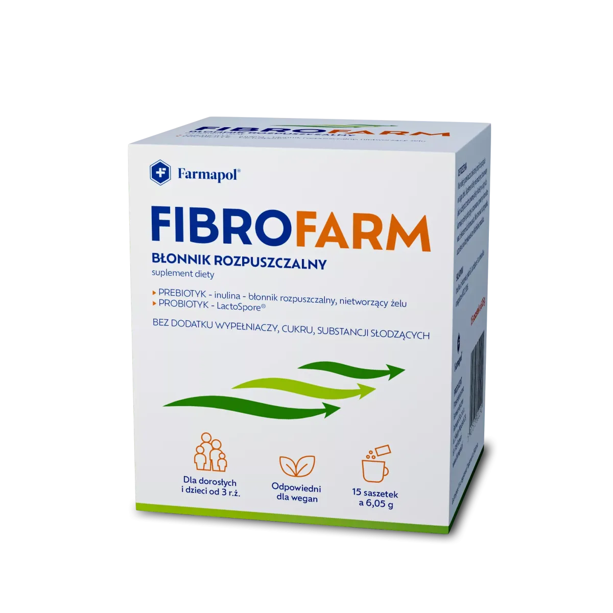 FIBROFARM BŁONNIK ROZPUSZCZALNY 15 saszetek