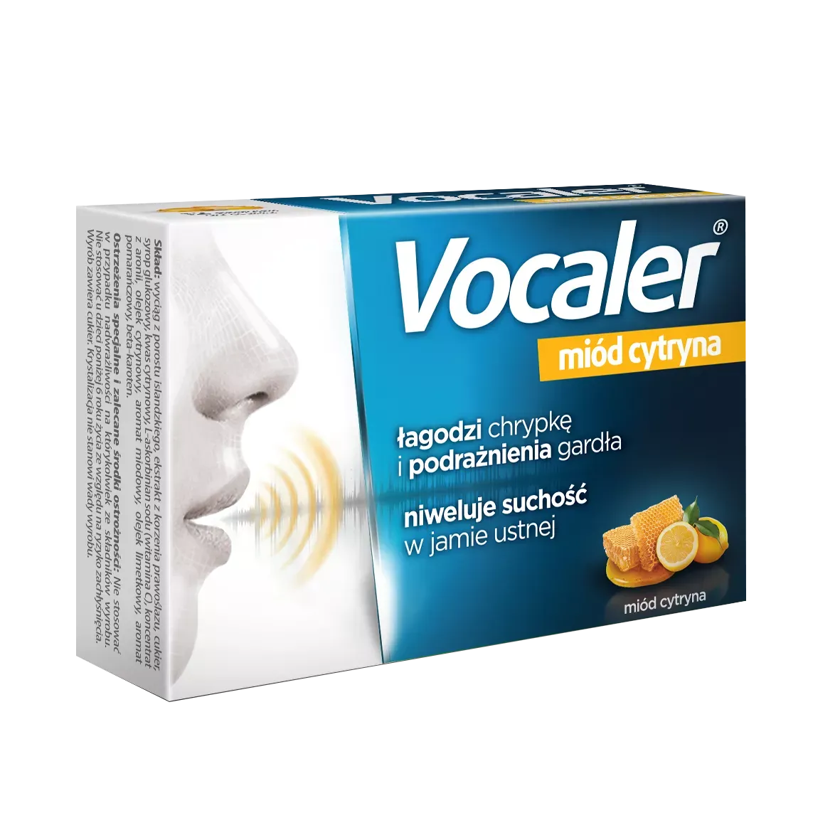 VOCALER MIÓD-CYTRYNA 12 pastylki do ssania