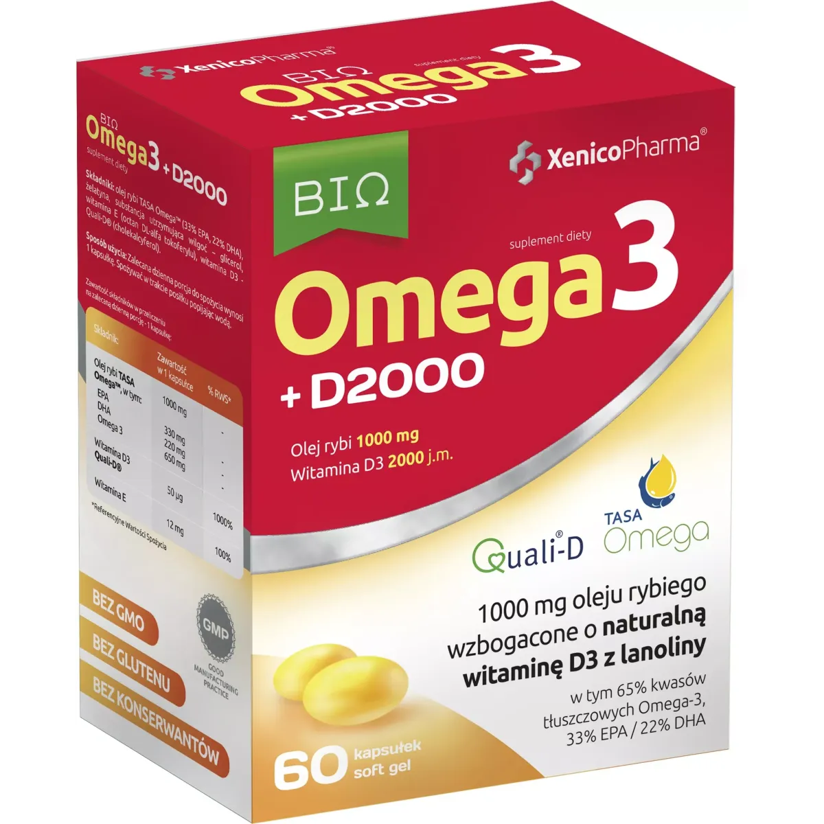 BIOOMEGA3 D2000 60 kapsułek