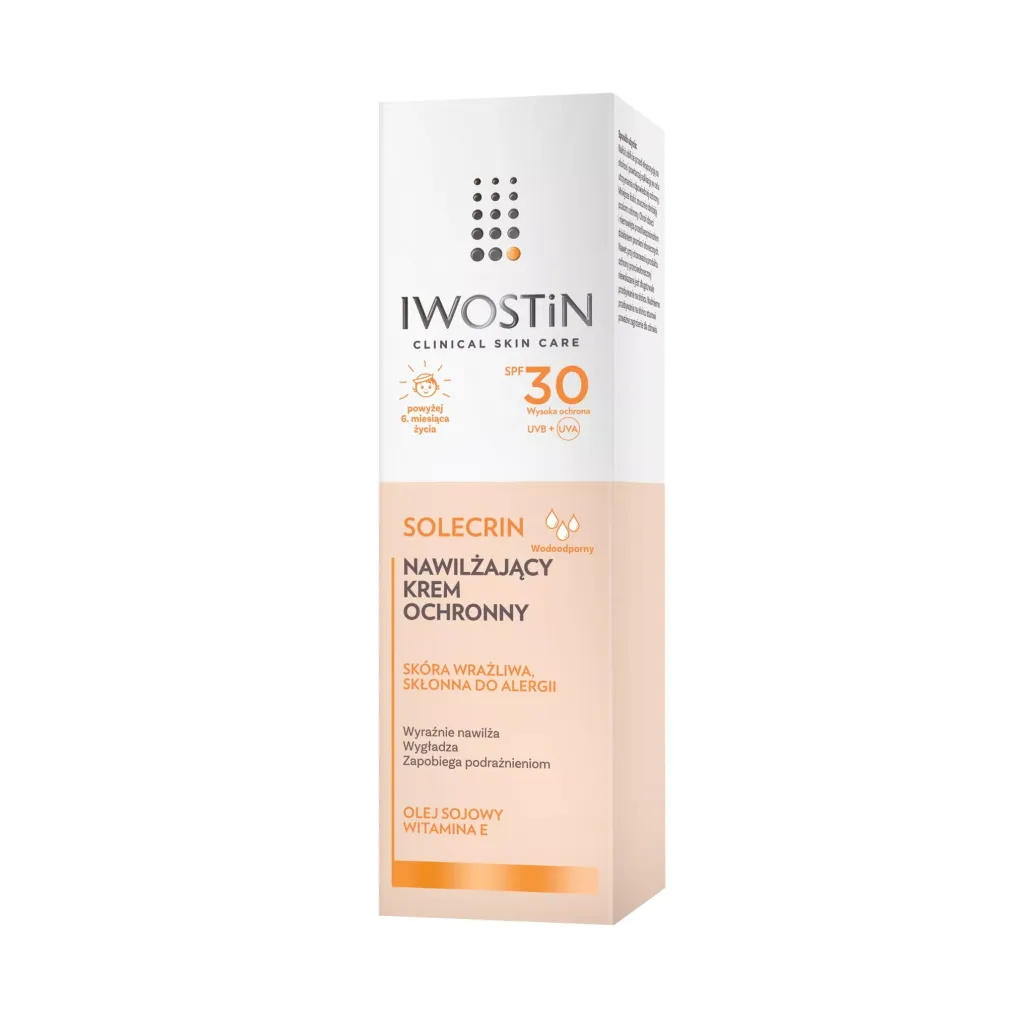 IWOSTIN SOLECRIN NAWILŻAJĄCY KREM OCHRONNY SPF 30+ 50 ml