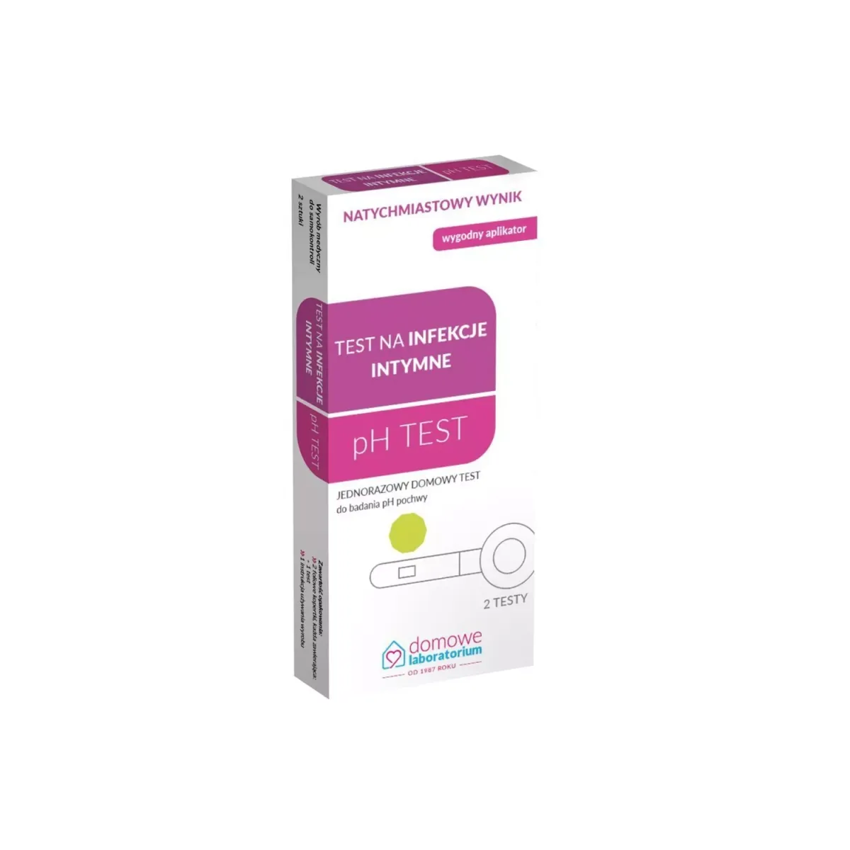 TEST NA INFEKCJE INTYMNE PH TEST 2 sztuki