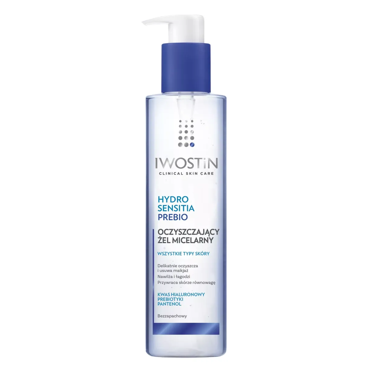 IWOSTIN HYDRO SENSITIA PREBIO OCZYSZCZAJĄCY ŻEL MICELARNY 200 ml