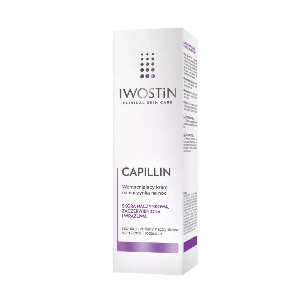 IWOSTIN CAPILLIN WZMACNIAJĄCY KREM NA NACZYNKA NA NOC 40 ml
