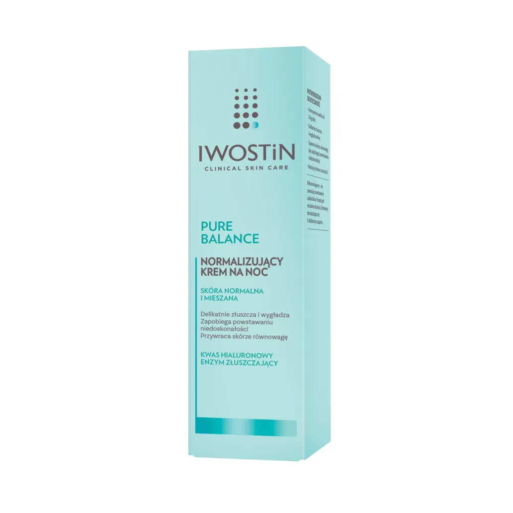 IWOSTIN PURE BALANCE NORMALIZUJĄCY KREM NA NOC 50 ml