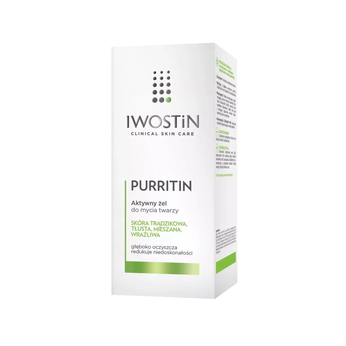 IWOSTIN PURRITIN AKTYWNY ŻEL DO MYCIA TWARZY 150 ml