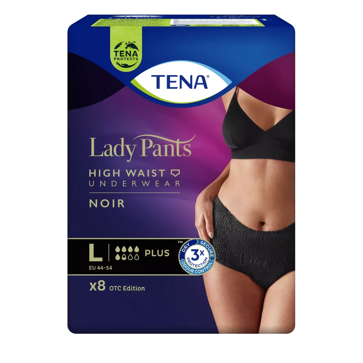 TENA Lady Pants Plus Noir L x 8 szt.
