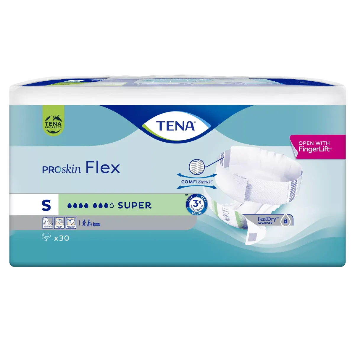TENA FLEX ProSkin Super S x 30 szt.