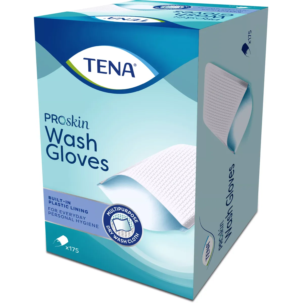 TENA WASH GLOVE Jednorazowe Myjki 175 szt.