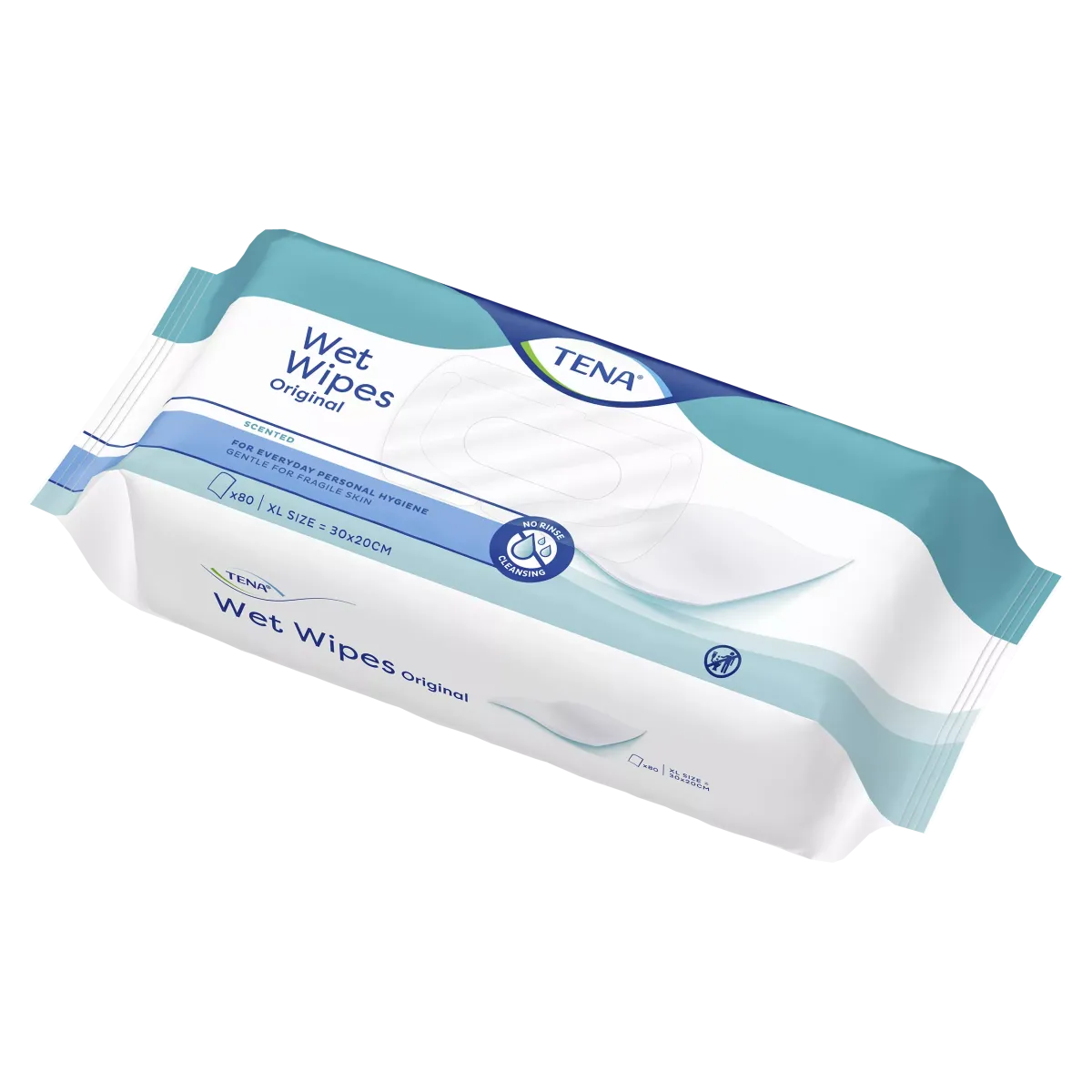 TENA Wet Wipes Original Chusteczki 80 szt.