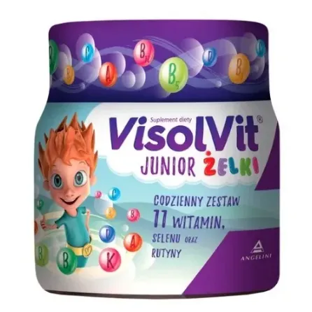 VISOLVIT JUNIOR ŻELKI 50 sztuk smak owocowy