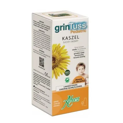 GRINTUSS PEDIATRIC KASZEL SUCHY I MOKRY 128 g syrop