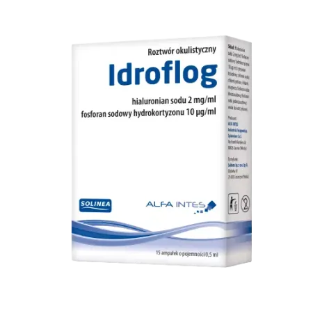IDROFLOG 15 ampułek x 0,5 ml: krople do oczu