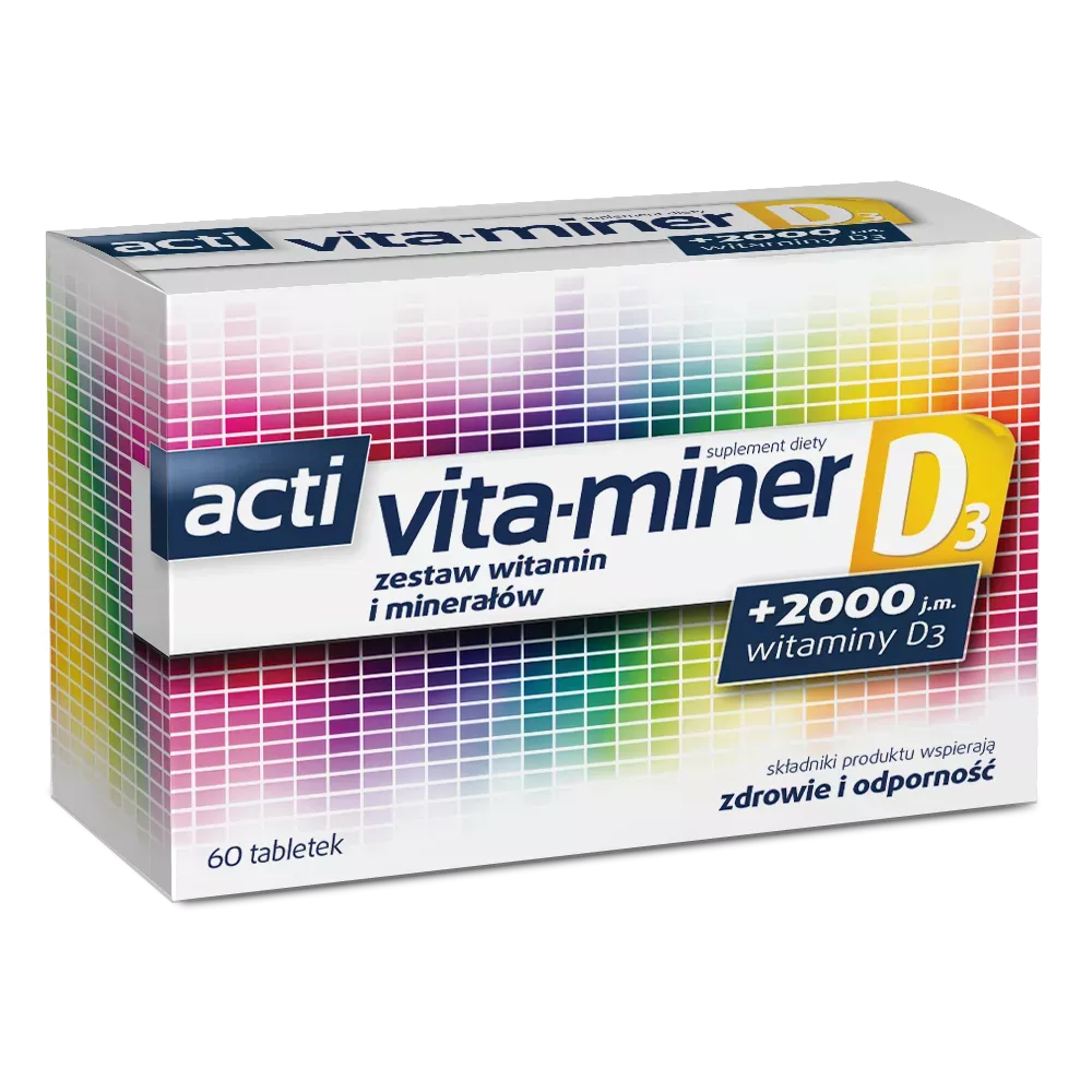ACTI VITA-MINER D3 60 tabletek